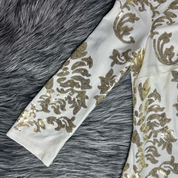 Gold Sequin Dress - Picture 3 of 7